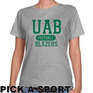  UAB Blazers Ladies Ash Custom Sport Classic Fit T shirt 