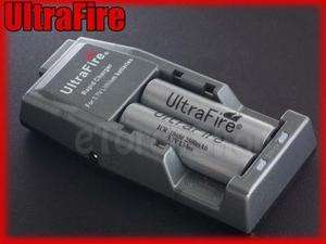 Ultrafire WF 139 100 240V Charger W Car Plug 2x 18650 2500mAh 