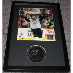  Jordan Staal Stanley Cup Signed Puck Shadowbox Jsa Sports 