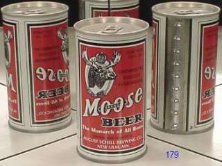MOOSE BRAND BEER S/S CAN SCHELL NEW ULM MINNESOTA 179as  