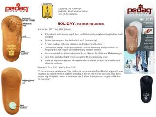 Pedag HOLIDAY Leather 3/4 Arch Support w/Met Pad Insole  