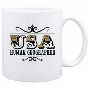  New  Usa Human Geographer   Old Style  Mug Occupations 