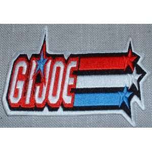  G.I. JOE Large Red/White/Blue Embroidered Logo PATCH 