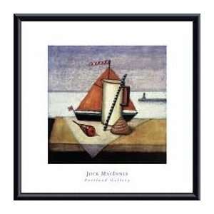   Yacht   Artist Jock MacInnes  Poster Size 15 X 15