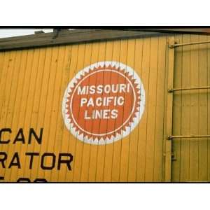  Railroad Box Car Showing the Logo of the Missouri Pacific Railroad 
