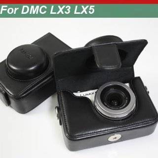  Panasonic DMW CLX5 K Black Leather Case DMC LX5 Explore 