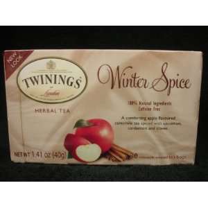 Twinings Winter Spice Herbal Tea Grocery & Gourmet Food