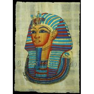  reproduction art Mask Of King Tut Papyrus
