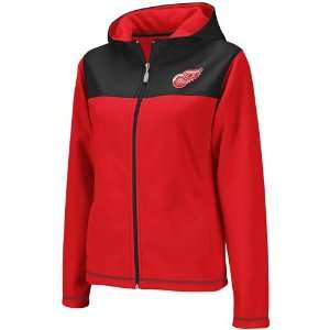  Detroit Red Wings Womens Reebok Hooded Fleece Full Zip 