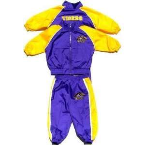  NEWBORN Baby Infant LSU Tigers 2pc Wind Jacket Pants 