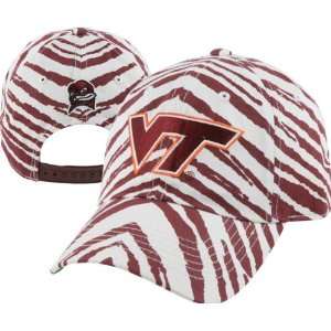  Virginia Tech Hokies Maroon Zubaz Smash Adjustable Hat 