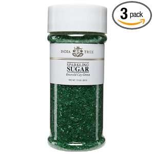 India Tree Sugar, Emerald City Green, 7.5 Ounce (Pack of 3)  