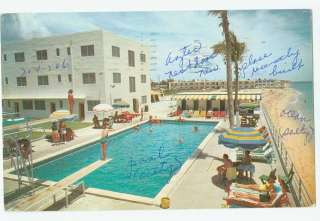 B0306 KIMBERLY HOTEL MIAMI BEACH FLORIDA FL 1958 POSTCARD  