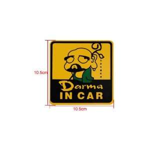  Amico Car Auto Square Warning Decal Sticker Darma In Car Automotive