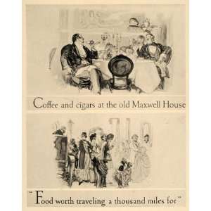  1926 Maxwell House Coffee Cigars Henry Raleigh Print 