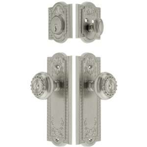   with Matching Knobs Keyed Alike in Satin Nickel with 2 3/4 Backset