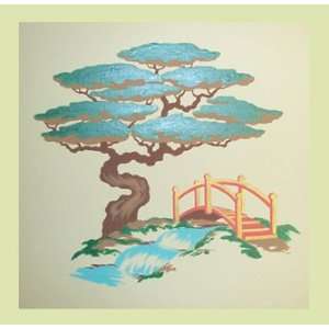  Oriental Garden Do It Yourself Paint By Number Wall Mural 