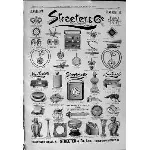  1900 Advertisement Streeter Jewellers Silversmith Bond 