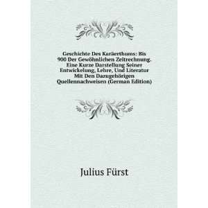   Quellennachweisen (German Edition) Julius FÃ¼rst  Books