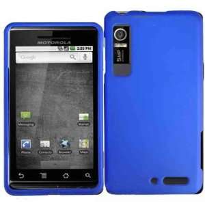 Blue Protector Hard Case for Motorola Droid 3 + Velvet 