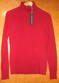 NWT 100% 2 ply cashmere turtleneck sweater Avellini S  