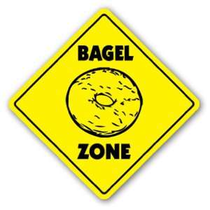  BAGEL ZONE Sign hot fresh bagels coffee shop slicer Patio 