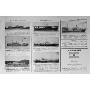  1953 54 Ships Mazatlan Orizaba Halcon Netherlands Flags 