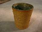 Vintage Unique STONE WARE Cup SHOT GLASS 1960s or Earlier Crafted Art