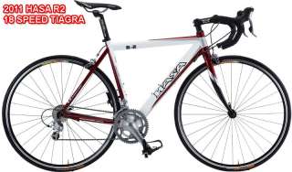 2011 HASA Carbon Fork Shimano Tiagra Road Bike 56cm  