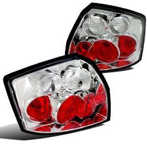  02 05 AUDI A4 S4 CHROME CLEAR TAIL LIGHTS LAMPS PAIR 