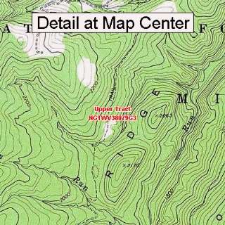 USGS Topographic Quadrangle Map   Upper Tract, West Virginia (Folded 