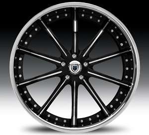 24 Asanti AF160 Black Chrome Wheels Rims 2 Piece Tone  