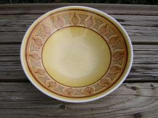   Gold Serving Vegetable Bowl Dish Yellow Brown Vintage HTF USA  