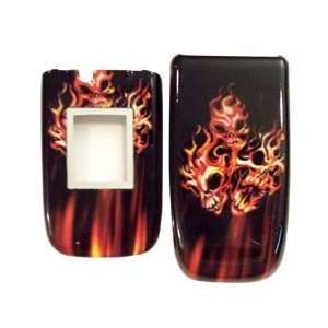   Cell Phone Snap on Protector Faceplate Cover Housing Case   Fire Flame