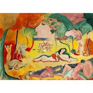Matisse Art Reproductions and Oil Paintings Le bonheur de vivre (The 
