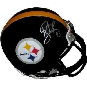  Troy Polamalu signed Pittsburgh SteelersMini Helmet Silver 