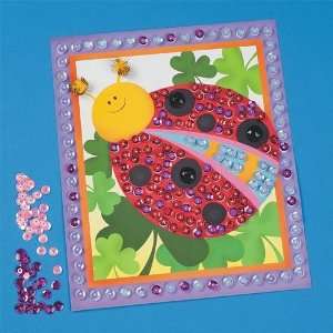  Sequin Bugs Pictures Craft Kit (Makes 12) Toys & Games