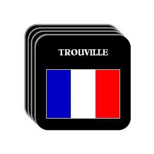  France   TROUVILLE Set of 4 Mini Mousepad Coasters 