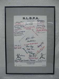 Negro League Baseball Players Association Autograph Sheet 43 Sigs PSA 