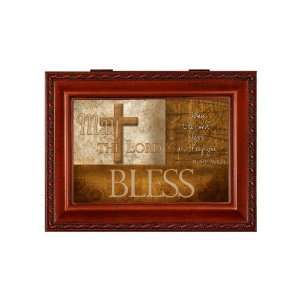  Music Box With Wood Grain Finish May The Lord Bless And 