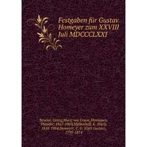   Karl), 1818 1884,Homeyer, C. G. (Carl Gustav), 1795 1874 Beseler