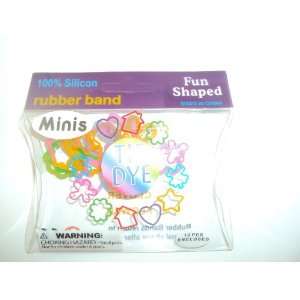   Tie Dye Fun Shaped Shape Mini Ring Bands Bandz (12pcs) Toys & Games
