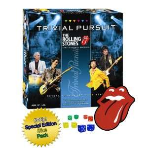  Rolling Stones Trivial Pursuit w/ Free Dice Pack Toys 