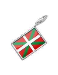 FotoCharms Basque Country (Spain) Flag   Charm with Lobster Clasp 