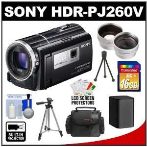  Sony Handycam HDR PJ260V 16GB 1080p HD Video Camera 