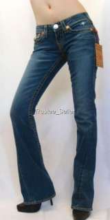 NWT True Religion Womens Jeans Joey Big T Old Multi Orange Rainbow 