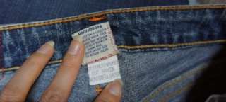 TRUE RELIGION ~#503~ Signature Logo Flap Pockets Capris Cut Jeans 24 