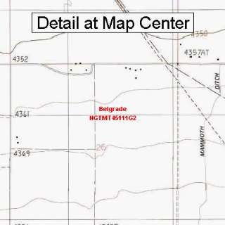 USGS Topographic Quadrangle Map   Belgrade, Montana (Folded/Waterproof 