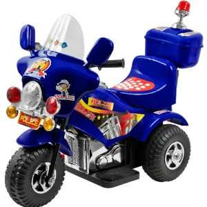    Lil RiderTM Battery Operated Blue Police Trike Toys & Games