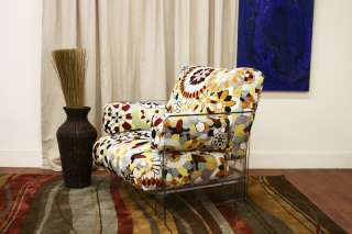 Modern Clear Ghost Acrylic Fabric Armchair Arm Chair  